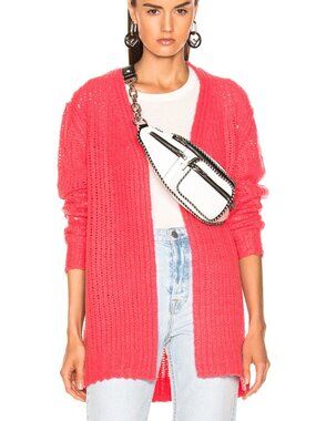 RAG & BONE Arizona Merino Wool Pink Open Front Cardigan NWT $450